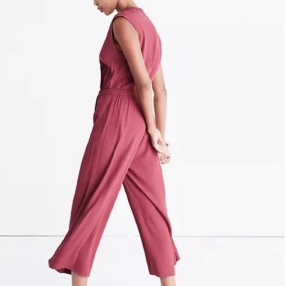 Euc Madewell Culottes Wrap Front Jumpsuit - Picture 3 of 11
